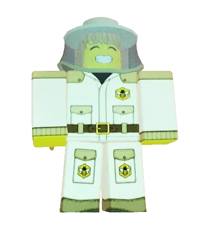 โมเดล Beekeeper NPC ผู้ดูแลผึ้งในชุดป้องกันพร้อมหมวกตาข่าย