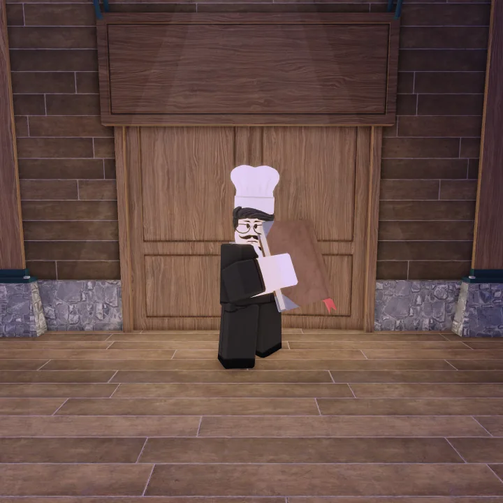 รูปลักษณ์ตัวละครคลาส Chef ในเกม 99 Nights in the Forest