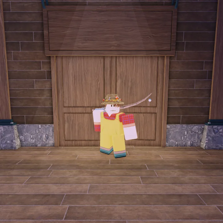 รูปลักษณ์ตัวละครคลาส Fisherman ในเกม 99 Nights in the Forest