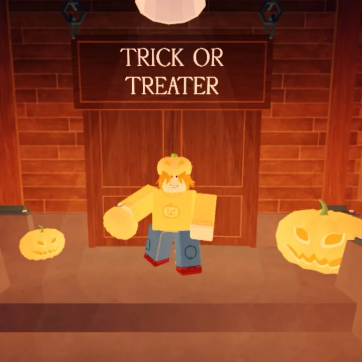 รูปลักษณ์ตัวละครคลาส Trick or Treater ในเกม 99 Nights in the Forest