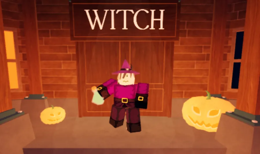 รูปลักษณ์ตัวละครคลาส Witch ในเกม 99 Nights in the Forest