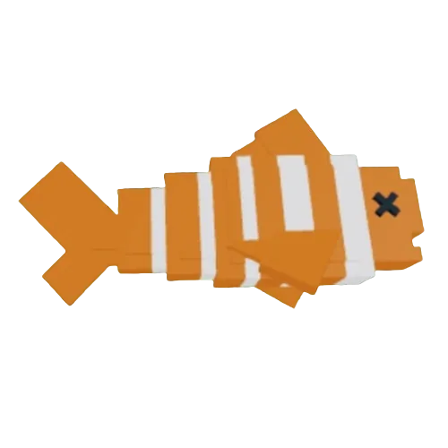 ปลาการ์ตูน Clownfish สีส้มมีแถบสีขาว