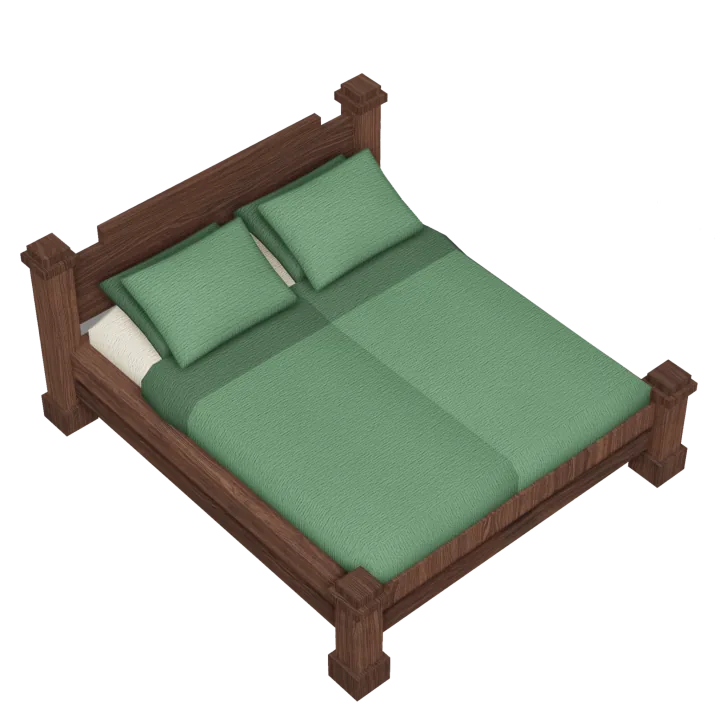 รูปลักษณ์ Good Bed ในเกม 99 Nights in the Forest
