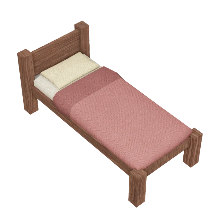 รูปลักษณ์ Old Bed ในเกม 99 Nights in the Forest