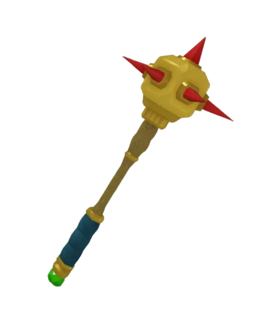 กระบอง Cultist King Mace หัวสีทองมีหนามสีแดง
