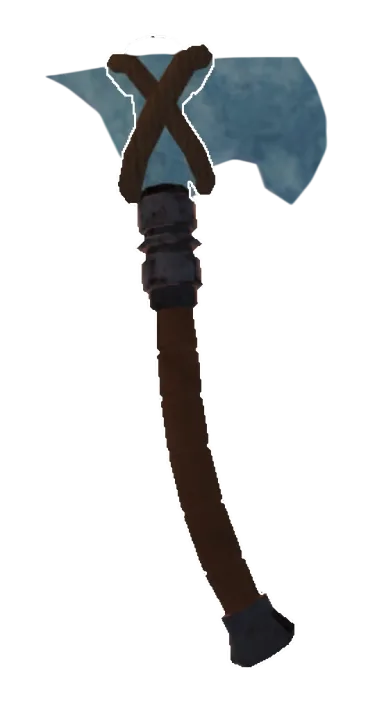 ขวาน Ice Axe มีหัวสีฟ้าเหมือนน้ำแข็ง