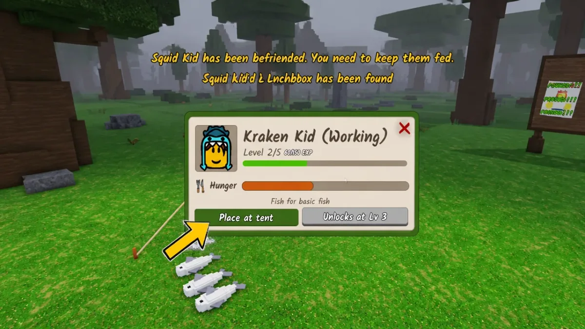 Kraken Kid และหน้าจอการทำงานของเด็ก