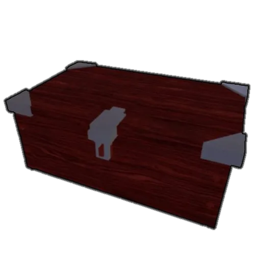 หีบ Common Chest ทรงสี่เหลี่ยมไม้พร้อมขอบโลหะ