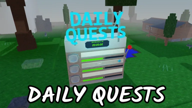 เครื่องรับ Daily Quests ที่ล็อบบี้ในเกม