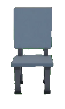 เก้าอี้ Metal Chair สีเทาทรงเรียบพร้อมพนักพิง