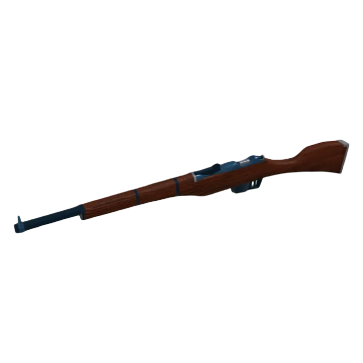 ปืน Rifle ลำกล้องยาวพร้อมพานท้ายไม้สีน้ำตาล