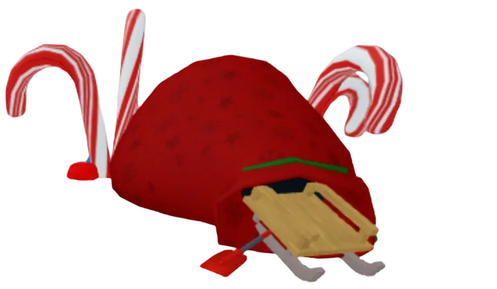 โมเดล Santa's Sack ถุงของขวัญสีแดงพร้อมลูกกวาดไม้เท้า