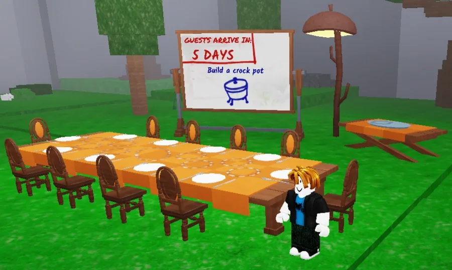 โต๊ะและพื้นที่จัดกิจกรรม Thanksgiving Challenge