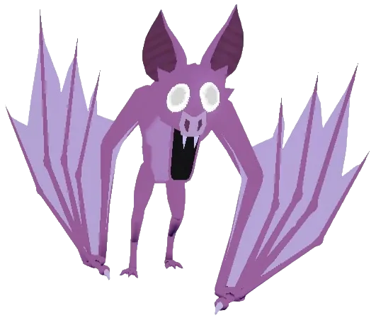 โมเดล The Bat มอนสเตอร์ค้างคาวสีม่วงกางปีก