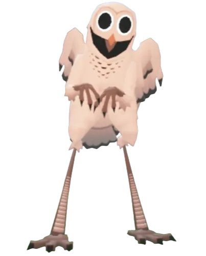 โมเดล The Owl มอนสเตอร์นกฮูกสีอ่อน ดวงตากลมใหญ่และขายาว