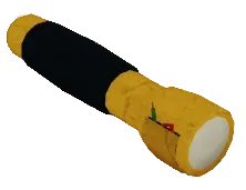 ไฟฉาย Old Flashlight สีเหลืองดำ ตัวอย่างเครื่องมือในหมวด Tools