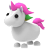 Unicorn — ยูนิคอร์นสีขาว แผงคอและหางสีชมพู