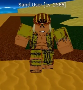 ตัวอย่าง Sand User ศัตรูใน Raid ของ Blox Fruits