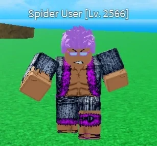 ตัวอย่าง Spider User ศัตรูใน Raid ของ Blox Fruits