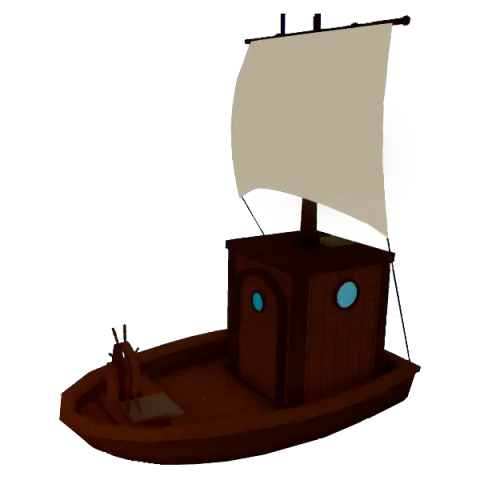 โมเดลเรือ Dinghy ในเกม Blox Fruits