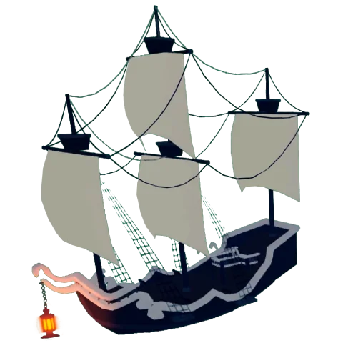 โมเดลเรือ Lantern ในเกม Blox Fruits