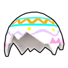 ลักษณะของ Cracked Egg Helmet ใน Blox Fruits