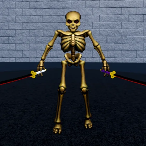 ลักษณะบอสCursed Skeleton Boss ในเกม Blox Fruits