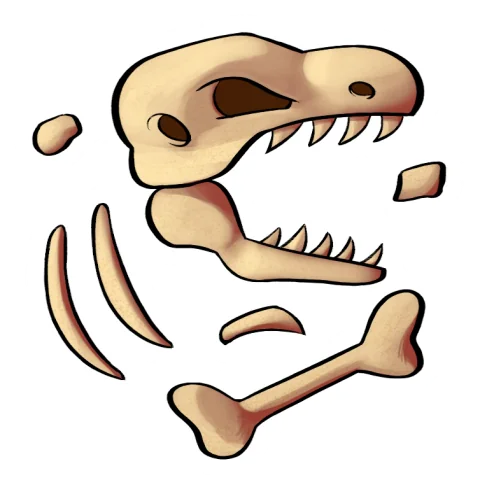 ไอคอน Dinosaur Bones ใน Blox Fruits