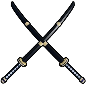 รูปร่างอาวุธ Dual Katana ใน Blox Fruits
