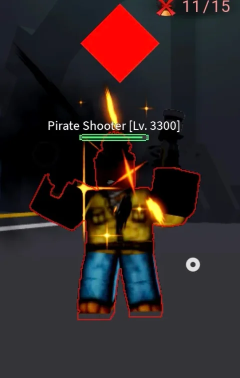 ลักษณะศัตรู Pirate Shooter ในเกม Blox Fruits