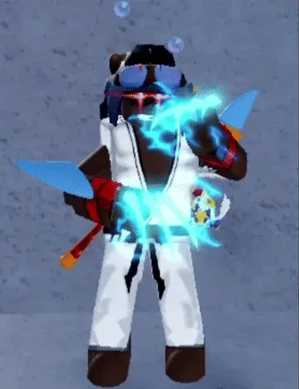 ตัวอย่างท่ายืนเมื่อใช้ Electric Claw ใน Blox Fruits
