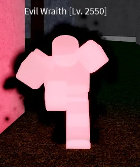 ลักษณะศัตรู Evil Wraith ในเกม Blox Fruits