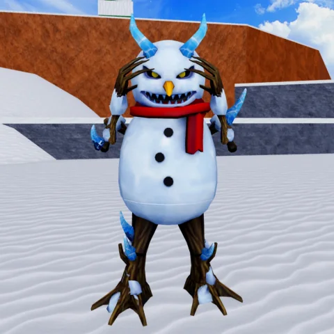 ลักษณะศัตรู Snowman ในเกม Blox Fruits