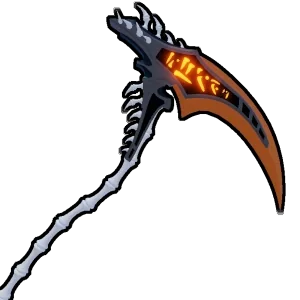 รูปร่างอาวุธ Hallow Scythe ใน Blox Fruits