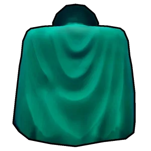 ลักษณะของ Hunter Cape (Green) ใน Blox Fruits