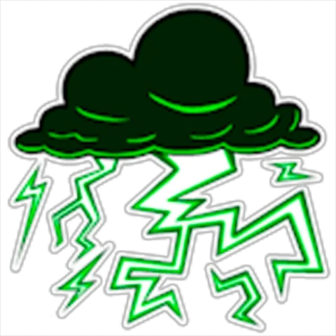 ไอคอนสกิน Lightning — Green ในเกม Blox Fruits