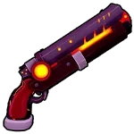 รูปร่างอาวุธ Magma Blaster ใน Blox Fruits
