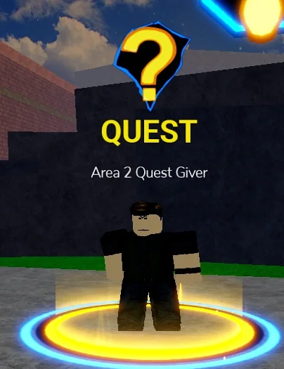 ลักษณะ NPC Area 2 Quest Giver ในเกม Blox Fruits