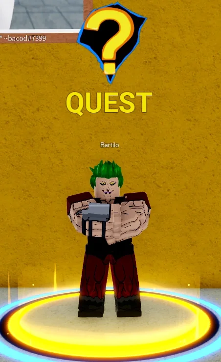 ลักษณะ NPC Bartilo ในเกม Blox Fruits