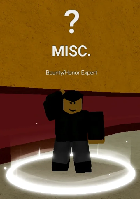 ลักษณะ NPC Bounty/Honor Expert ในเกม Blox Fruits