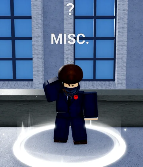 ลักษณะ NPC Butler ในเกม Blox Fruits