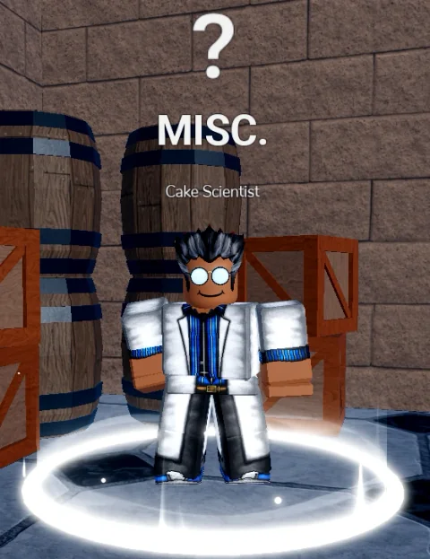 ลักษณะ NPC Cake Scientist ในเกม Blox Fruits