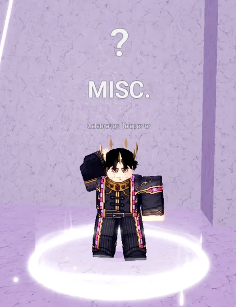 ลักษณะ NPC Celebration Teleporter ในเกม Blox Fruits