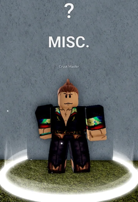 ลักษณะ NPC Crypt Master ในเกม Blox Fruits