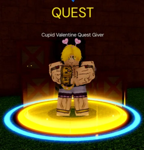 ลักษณะ NPC Cupid Valentine Quest Giver ในเกม Blox Fruits
