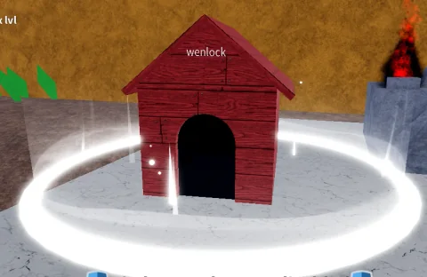 ลักษณะ NPC Dog House (Wenlock) ในเกม Blox Fruits