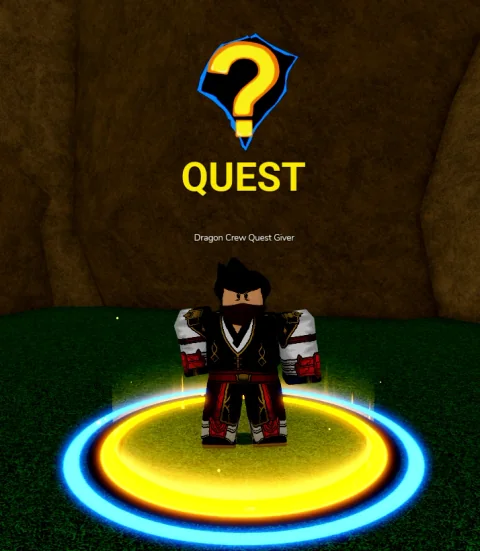 ลักษณะ NPC Dragon Crew Quest Giver ในเกม Blox Fruits