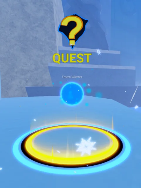 ลักษณะ NPC Frozen Watcher ในเกม Blox Fruits