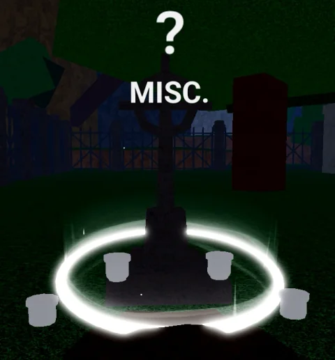 ลักษณะ NPC Gravestone ในเกม Blox Fruits