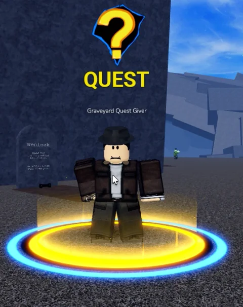 ลักษณะ NPC Graveyard Quest Giver ในเกม Blox Fruits